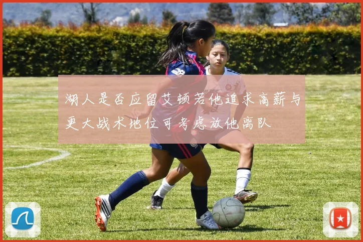 湖人是否应留艾顿若他追求高薪与更大战术地位可考虑放他离队